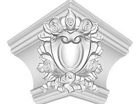 Внешний угол для потолочного плинтуса Decomaster DP 217 E 145х215х215мм